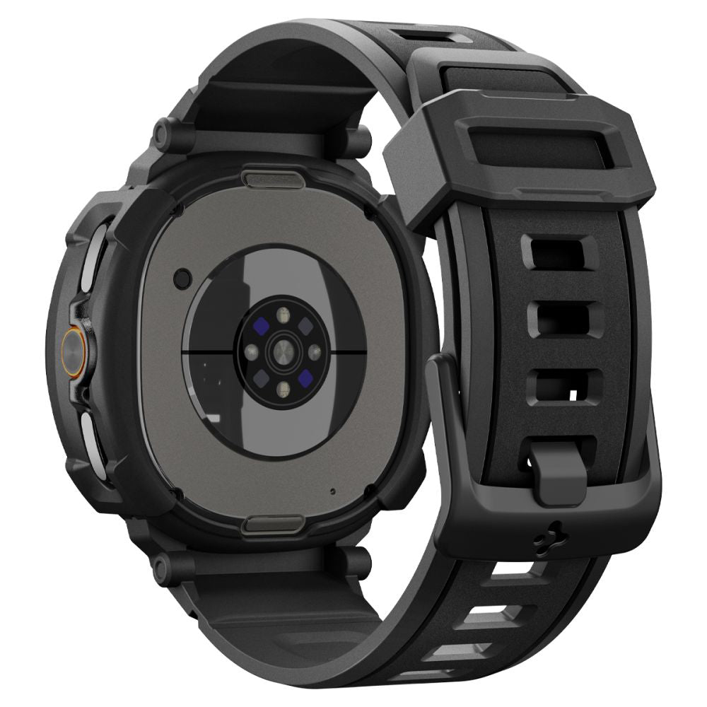 Ovitek Spigen Rugged Armor Pro za Samsung Galaxy Watch8 Classic, Mat Črn ACS10013