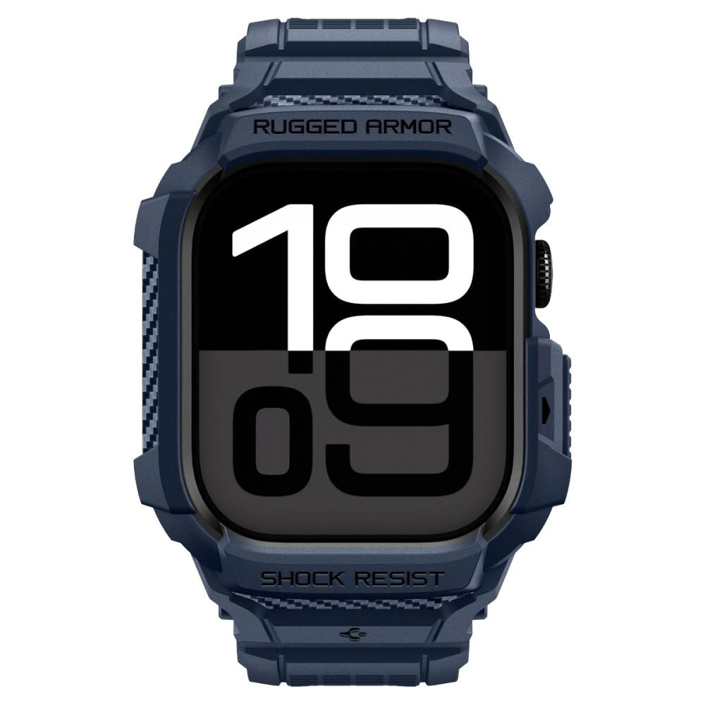 Ovitek Spigen Rugged Armor Pro V2 za Apple Watch Series 10 / 11 42mm, Mornarsko modra ACS10495
