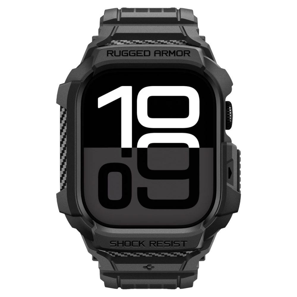 Ovitek Spigen Rugged Armor Pro V2 za Apple Watch Series 10 / 11 42mm, Mat Črn ACS10494