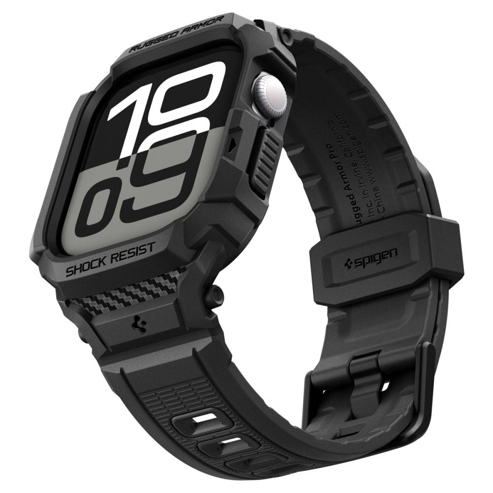 Ovitek Spigen Rugged Armor Pro V2 za Apple Watch Series 10 / 11 42mm, Mat Črn ACS10494