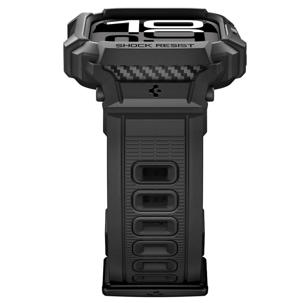 Ovitek Spigen Rugged Armor Pro V2 za Apple Watch Series 10 / 11 42mm, Mat Črn ACS10494