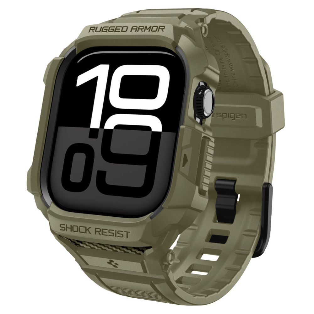 Ovitek Spigen Rugged Armor Pro V2 za Apple Watch Series 10 / 11 46mm, kaki ACS10507