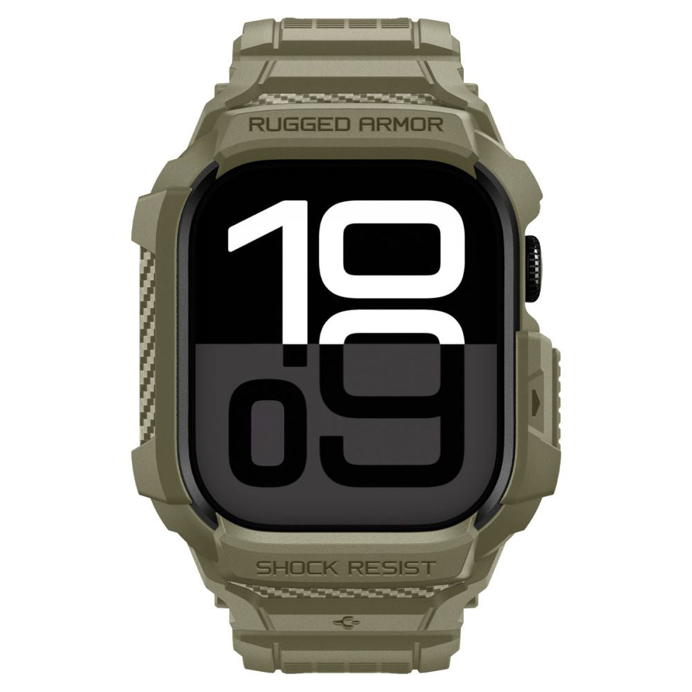 Ovitek Spigen Rugged Armor Pro V2 za Apple Watch Series 10 / 11 46mm, kaki ACS10507