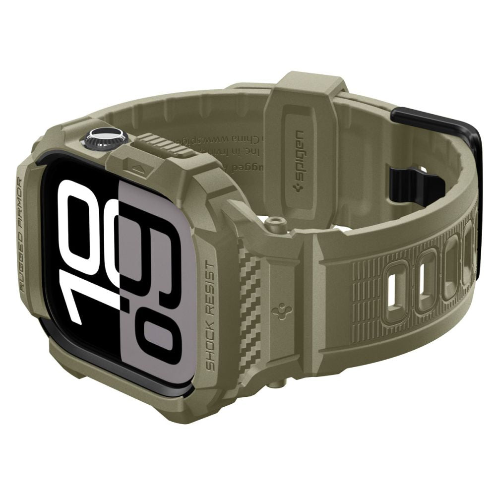 Ovitek Spigen Rugged Armor Pro V2 za Apple Watch Series 10 / 11 46mm, kaki ACS10507