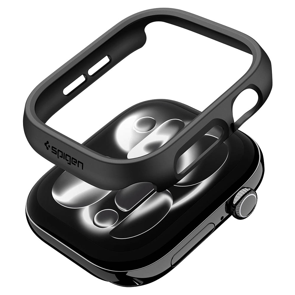 Ovitek Spigen Thin Fit za Apple Watch 12 42mm, Črn ACS11880