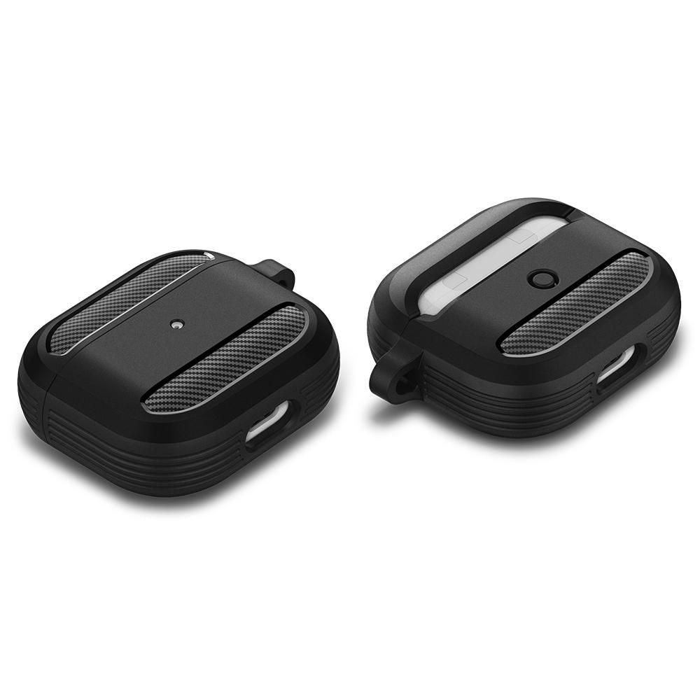 Techsuit Carbon Case for Apple AirPods 3, Navy Blue