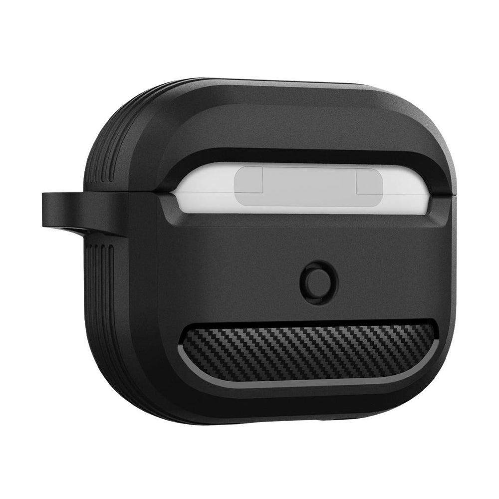 Ovitek Techsuit Carbon za Apple AirPods 3, Črn
