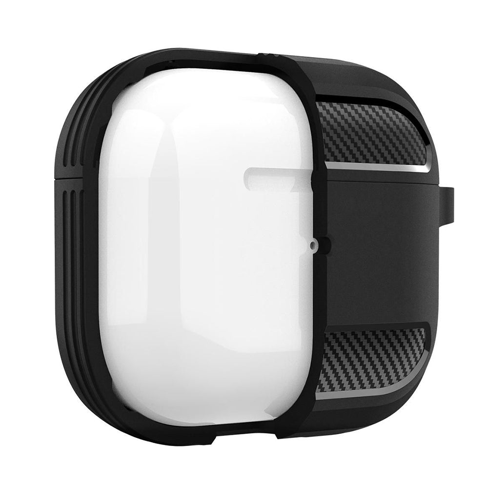 Ovitek Techsuit Carbon za Apple AirPods 3, Črn