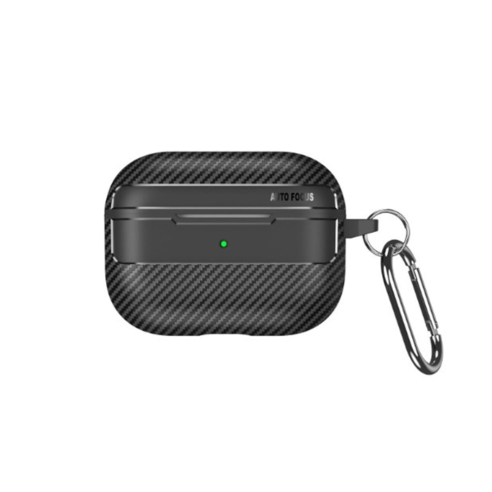 Ovitek Techsuit CarbonFiber za Apple AirPods 4, črn