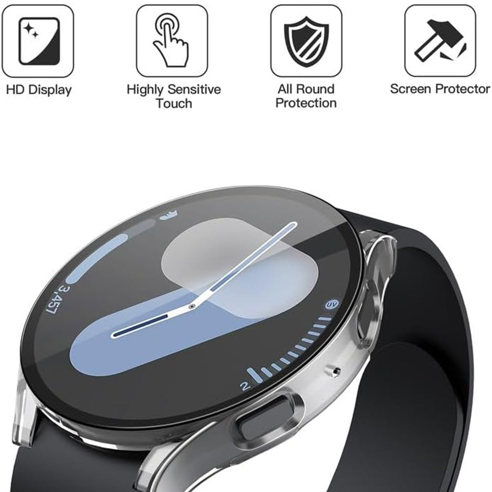 Techsuit Defense360 Pro Case for Samsung Galaxy Watch7 40mm, Transparent