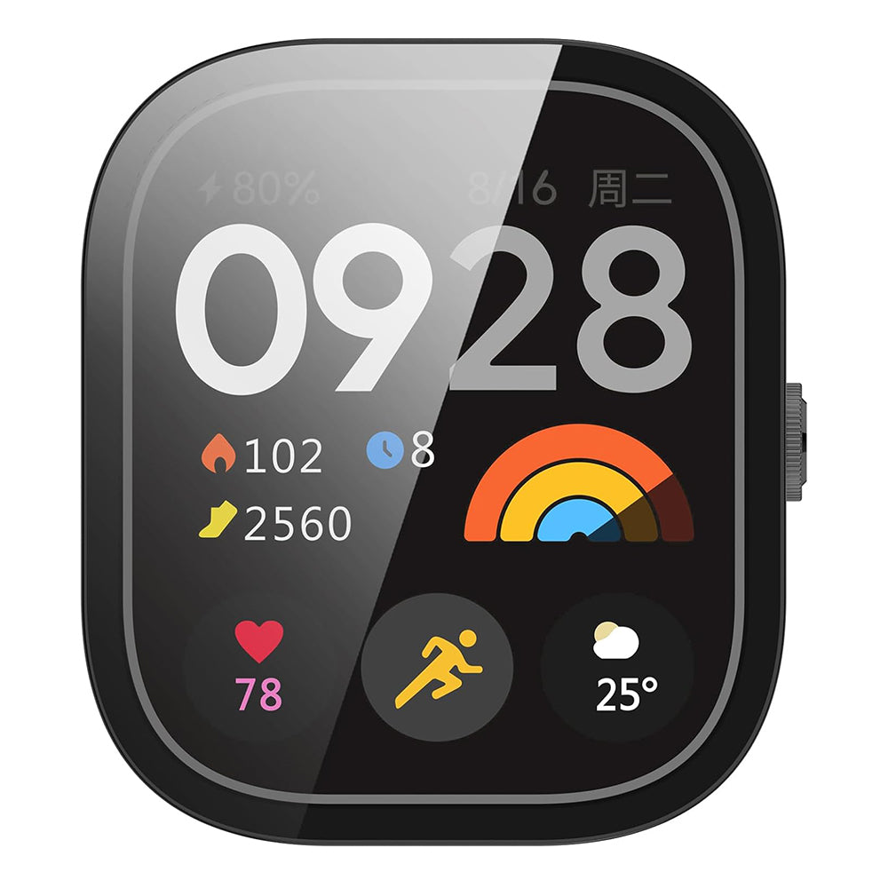 Ovitek Techsuit Defense360 Pro za Xiaomi Redmi Watch 4, črn