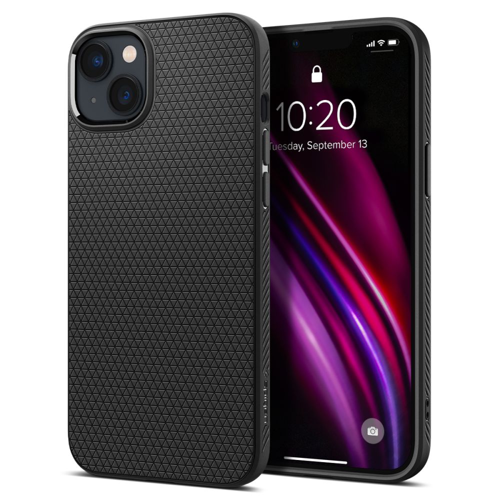 Ovitek za Apple iPhone 14, Spigen, Liquid Air, Mat Črna