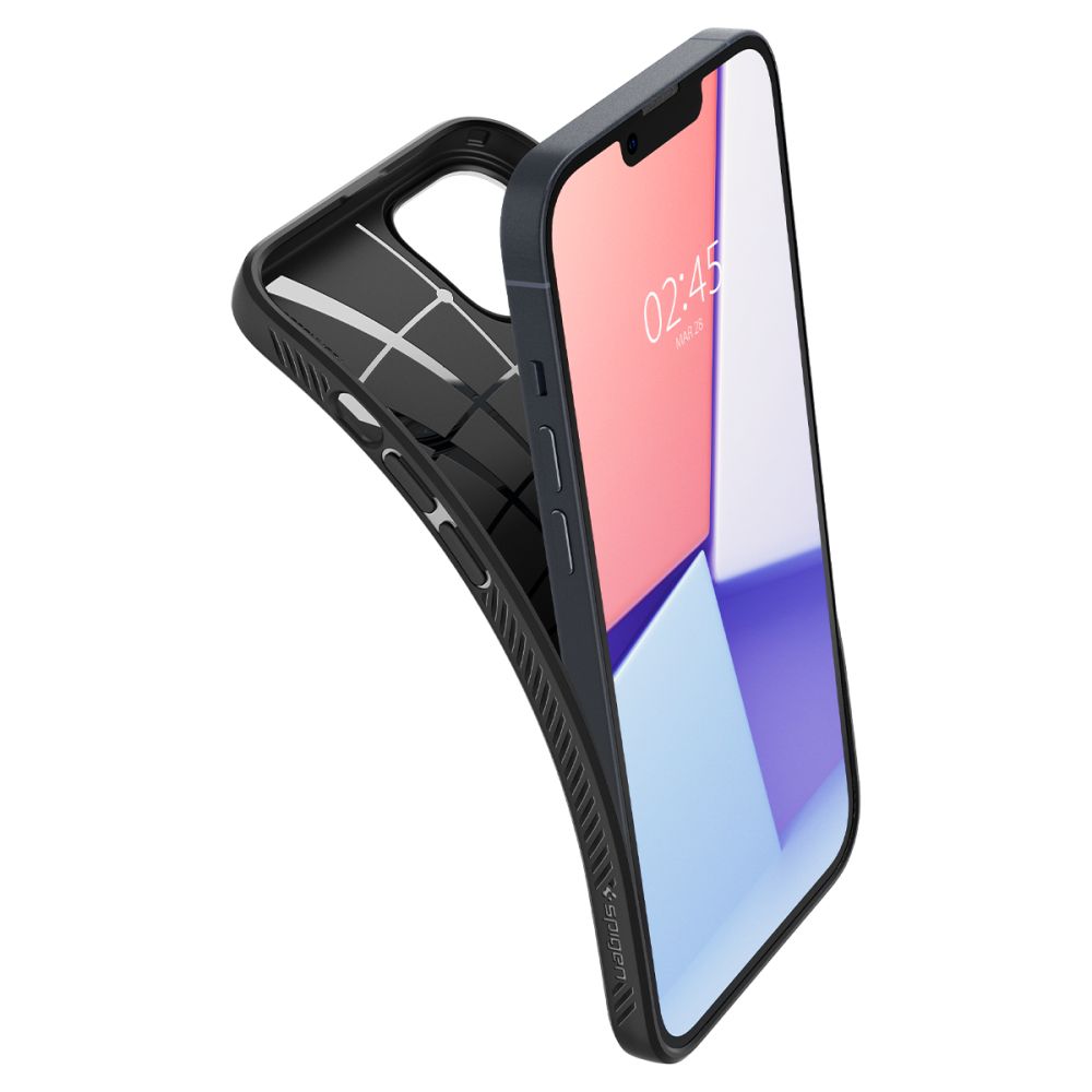 Ovitek za Apple iPhone 14, Spigen, Liquid Air, Mat Črna