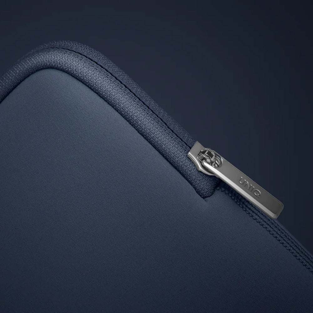 UNIQ Cyprus Sleeve for Laptop up to 14inch, Navy Blue