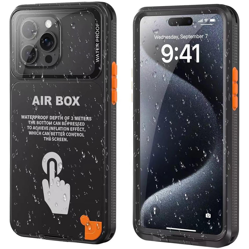Univerzalni vodoodporni ovitek za telefon max. 6,1 palca, ShellBox, AirBox, črn