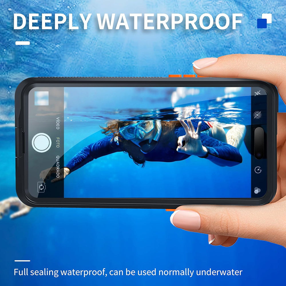 Univerzalni vodoodporni ovitek za telefon max. 6,1 palca, ShellBox, AirBox, črn