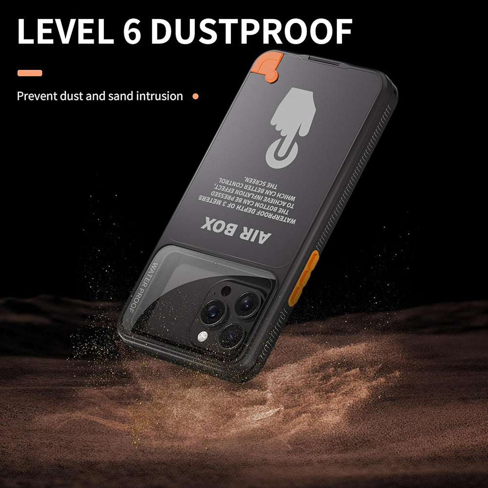 Univerzalni vodoodporni ovitek za telefon max. 6,1 palca, ShellBox, AirBox, črn