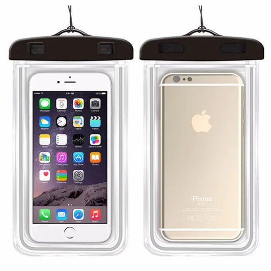 Univerzalni vodoodporni ovitek za telefon max. 6,5 palca, Techsuit, črn
