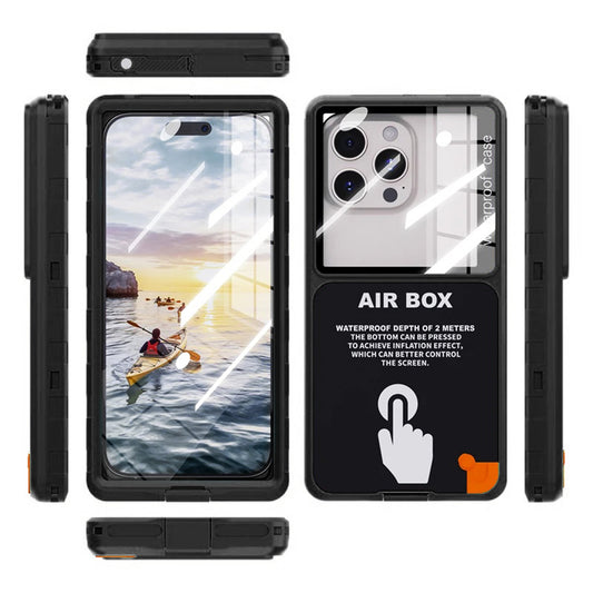 Univerzalni vodoodporni ovitek za telefon max. 6,9 palca, ShellBox, AirBox, črn