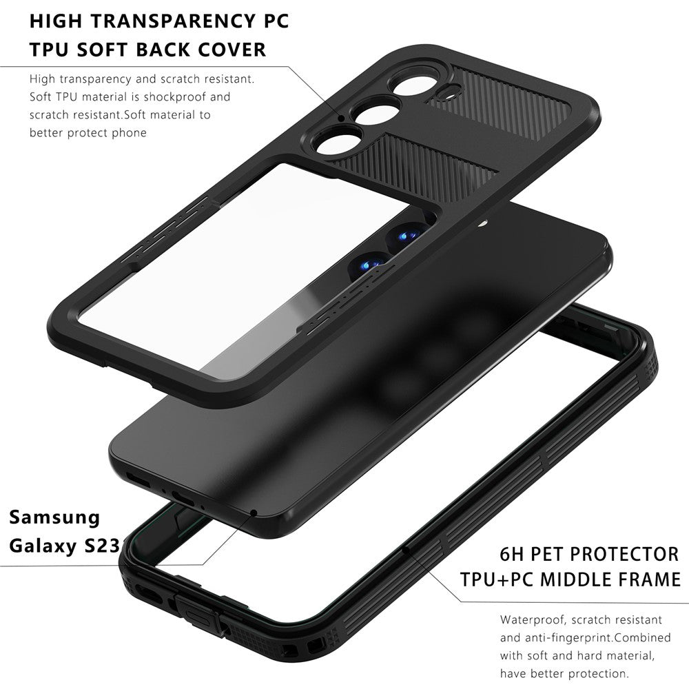 Vodoodporna torbica za Samsung Galaxy S26 Plus S947, ShellBox, Črna