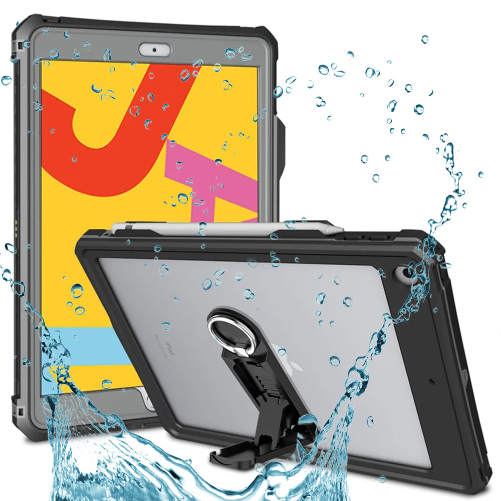 Vodoodporni ovitek za Apple iPad 10.2 (2021) / 10.2 (2020) / 10.2 (2019), ShellBox, črn