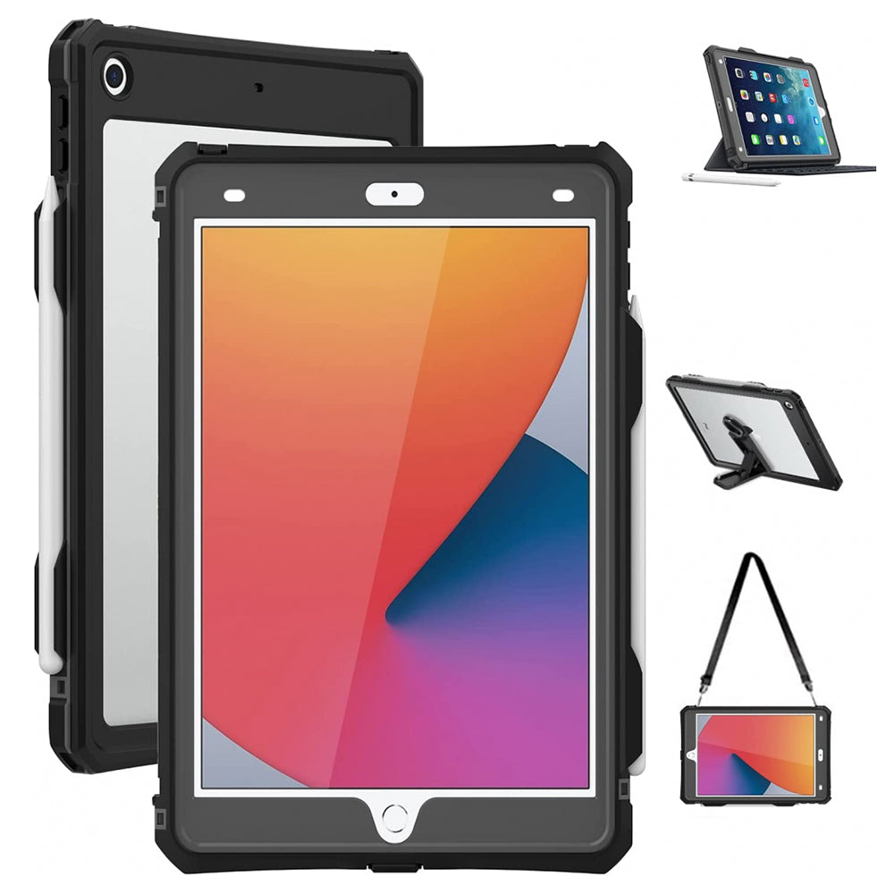 Vodoodporni ovitek za Apple iPad 10.2 (2021) / 10.2 (2020) / 10.2 (2019), ShellBox, črn