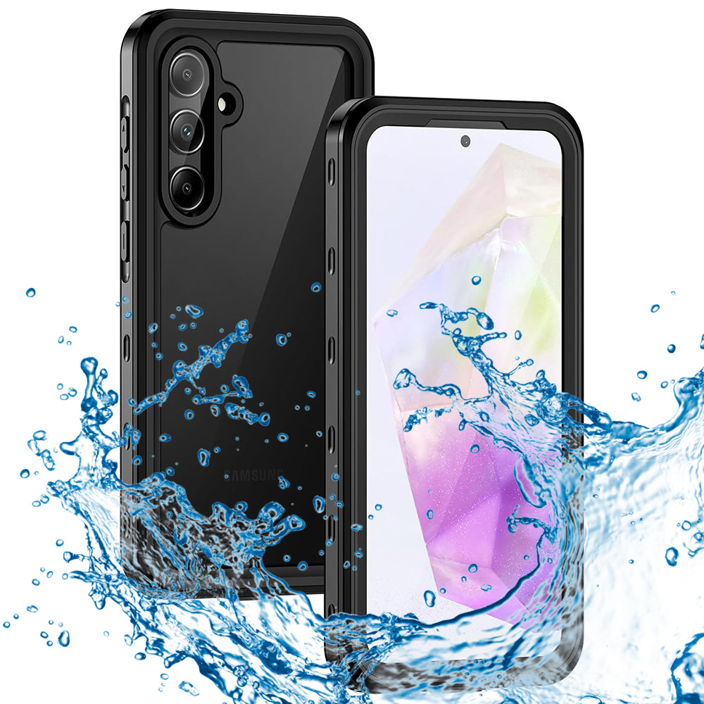 Vodoodporni ovitek za Samsung Galaxy A35 5G A356, ShellBox, črn