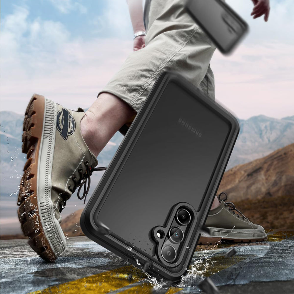 Vodoodporni ovitek za Samsung Galaxy A35 5G A356, ShellBox, črn