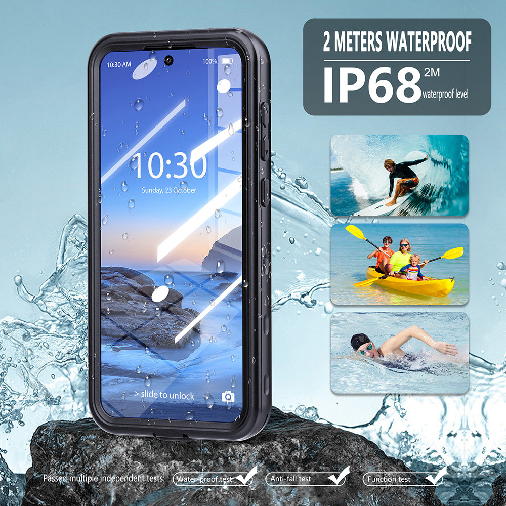 Vodoodporni ovitek za Samsung Galaxy A36 A366, ShellBox, črn