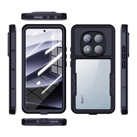 Vodoodporni ovitek za Xiaomi Poco X7 / Redmi Note 14 Pro 5G, ShellBox, črn