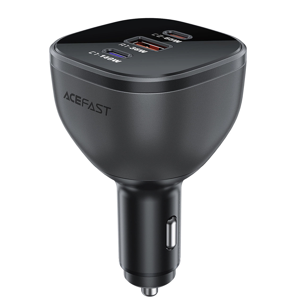 Avtomobilski polnilec Acefast B14, 165W, 5A, 1 x USB-A - 2 x USB-C, Črn