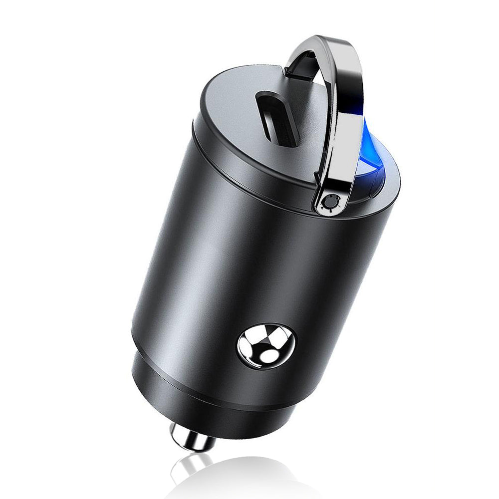 Techsuit C5 NanoVolt Car Charger, 30W, 3A, 1 x USB-C, Black