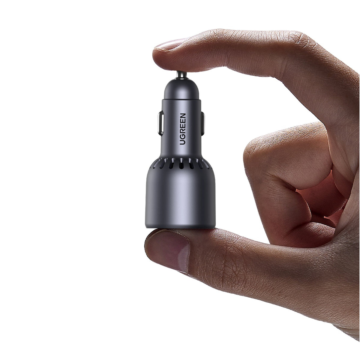 Avtomobilski polnilec UGREEN EC703, 75W, 3.25A, 1 x USB-A - 2 x USB-C, Črn