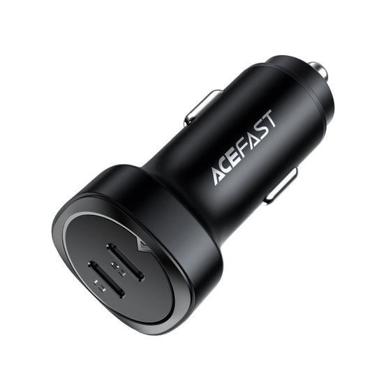 Avtomobilski polnilec Acefast B2, 72W, 3A, 2 x USB-C, Črn