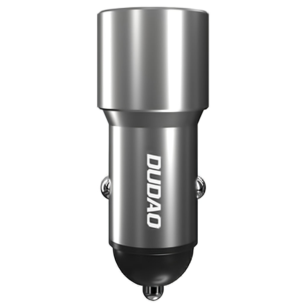Avto polnilec USB Dudao R4PQ, 1 X USB - 1 X USB Tip-C, 22,5 W, Quick Charge - Power Delivery, Siva