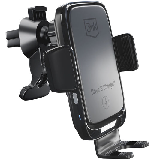 Brezžični avtomobilski polnilec 3MK Drive&Charge, 15W, 1.67A, črn