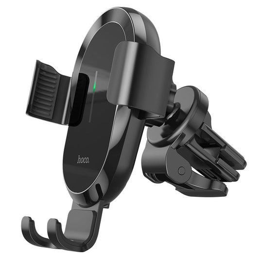 Brezžični avtomobilski polnilec HOCO CA105, 15W, 1.67A, črn