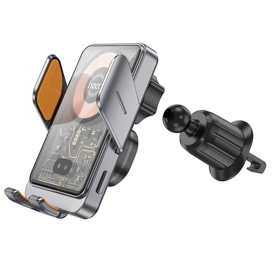 Brezžični avtomobilski polnilec HOCO HW7, 15W, 1.67A, črn