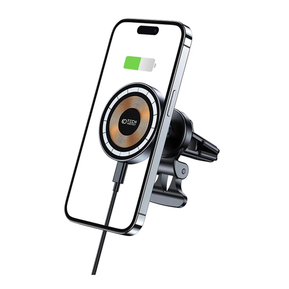 Brezžični avtomobilski polnilnik Tech-Protect V5, 15 W, 1,67 A, črn