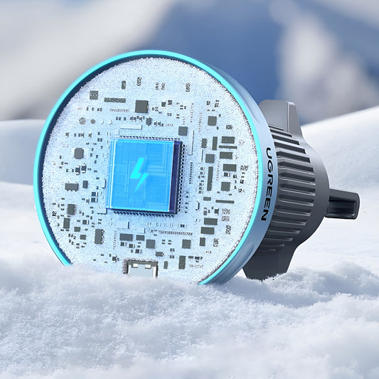 Brezžični avtomobilski polnilec UGREEN W758, 25W, 1.67A, Modra