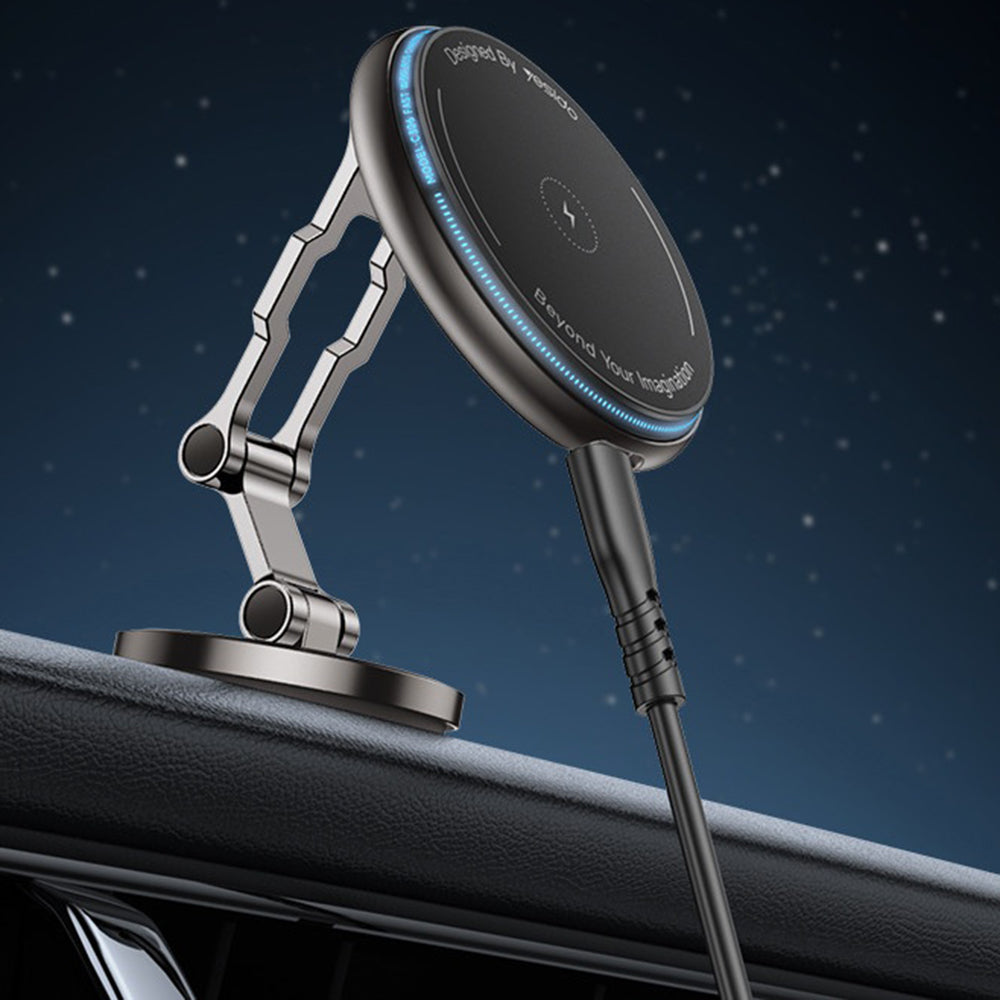 Brezžični avtomobilski polnilec Yesido C306, 15W, 1.67A, črn