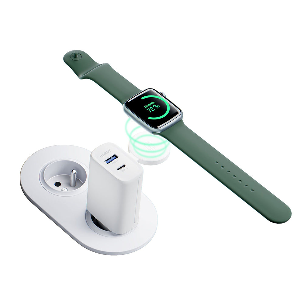 Polnilnik omrežja 3MK Hardy 2in1, 33W, 3A, 1 x USB-A - 1 x USB-C, Bel