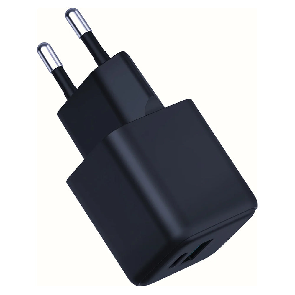 Polnilnik omrežja 3MK Hyper, 20W, 3A, 1 x USB-A - 1 x USB-C, črn