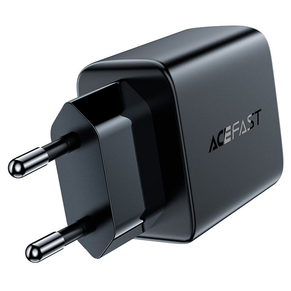 Polnilnik Acefast A33, 18W, 3A, 2 x USB-A, črn