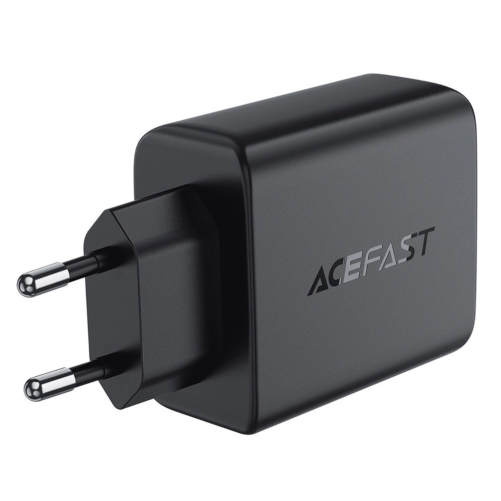 Omrežni polnilec Acefast A61, 45W, 3A, 2 x USB-A - 2 x USB-C, Črn