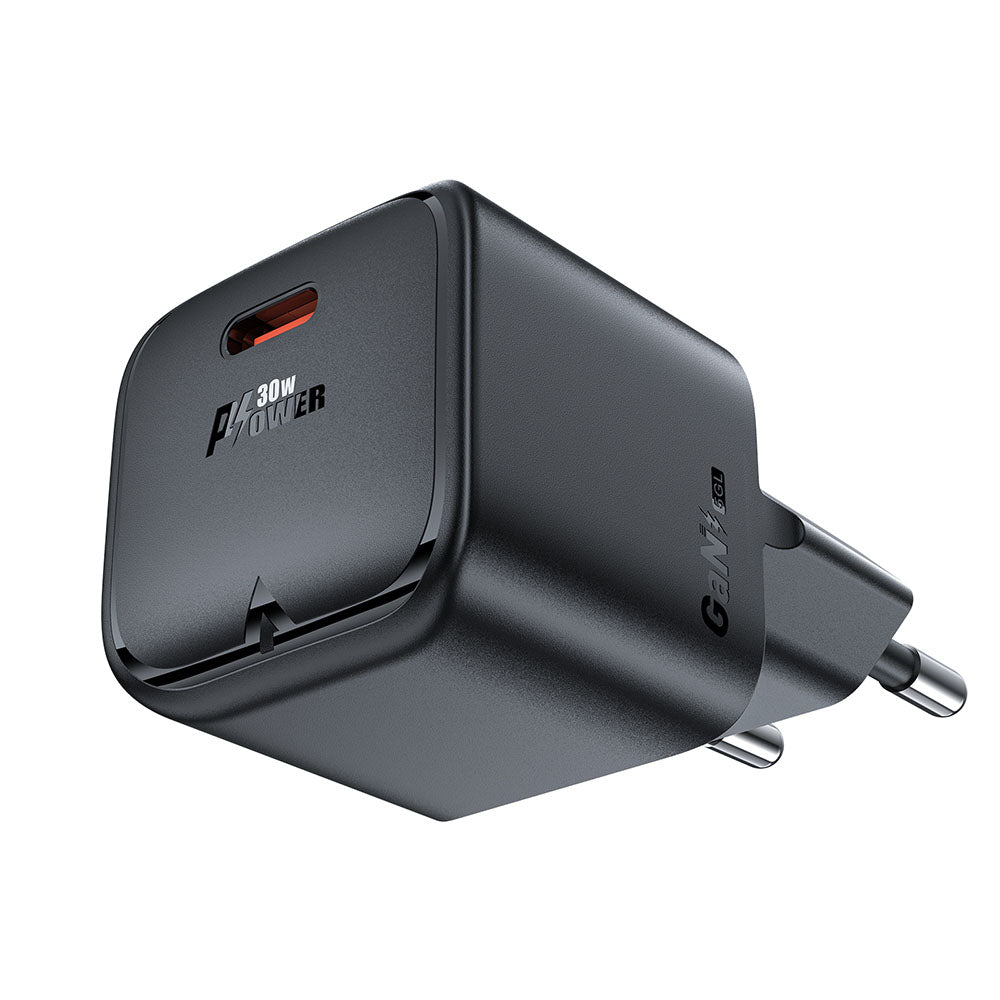 Polnilnik Acefast A77, 30W, 3A, 1 x USB-C, črn