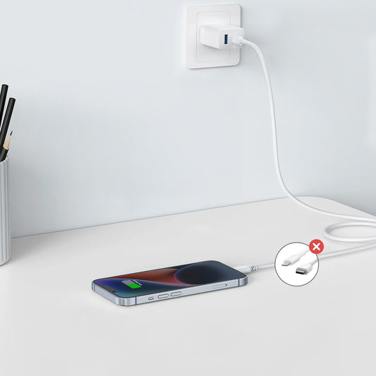 Anker 312 omrežni polnilnik, 20 W, 3A, 1 x USB-A - 1 x USB-C, bel A2348G21