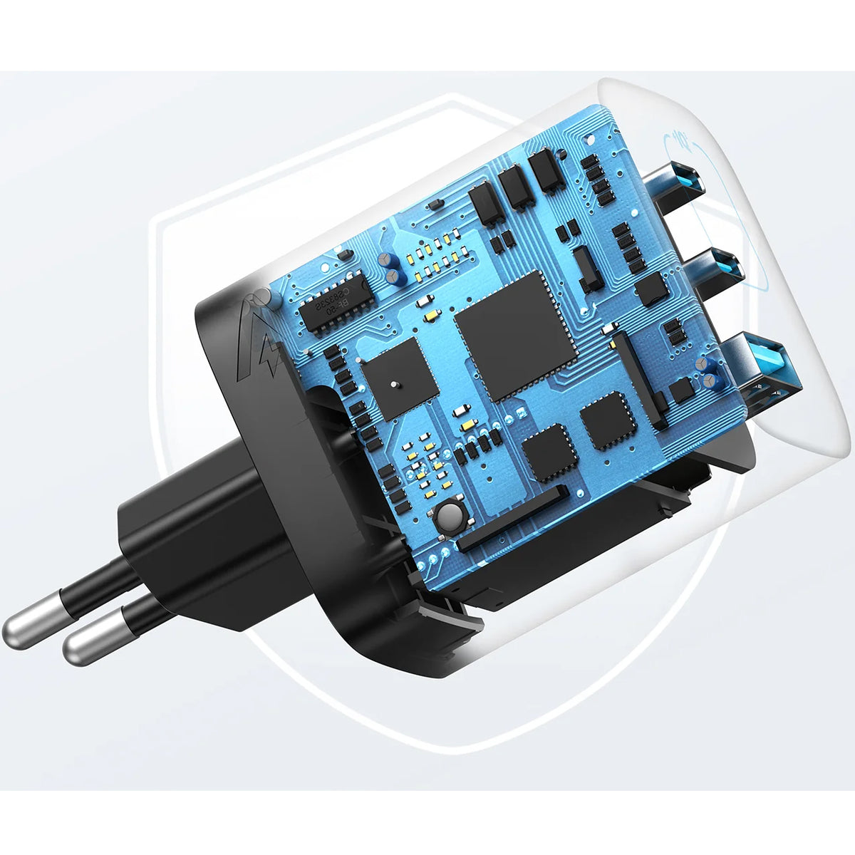 Polnilnik Anker 336, 67W, 3.25A, 1 x USB-A - 2 x USB-C, Črn A2674G11