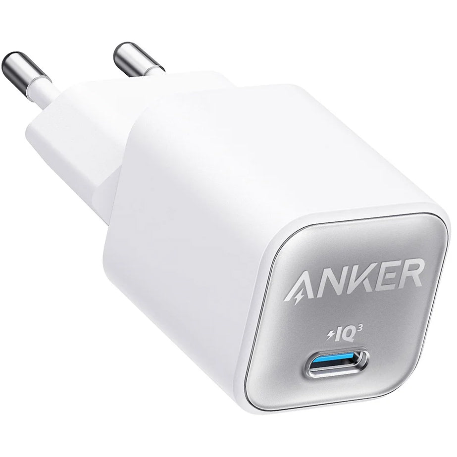 Mrežni polnilnik Anker 511 Nano 3, 30 W, 3A, 1 x USB-C, beli A2147G21