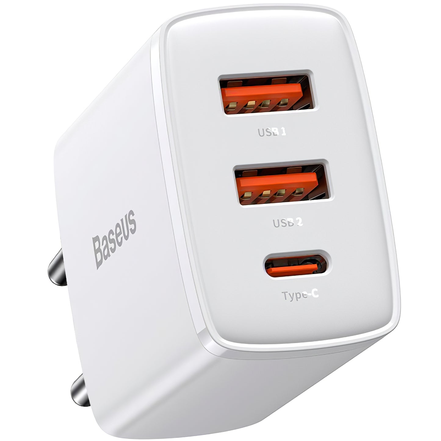 Baseus Compact Network Charger, 30 W, 1 x USB-C - 2 x USB-A, bel CCXJ-E02